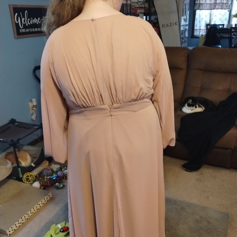 dusty rose color formal dress (see photos for measurements) - Picture 2 of 3